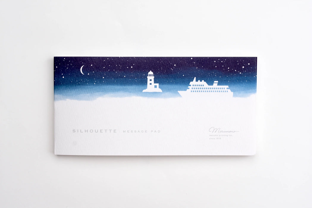 Marumo Printing - Silhouette Message Pad - Night of Departure日本Marumo立体可撕便签纸 离别之夜