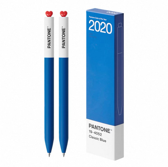 KACO FIRST & PANTONE GEL INK PEN 2020 Classic Blue 0.5mm Black 19-4052 2pcs KACO FIRST初心潘通联名款PANTONE年度代表色中性笔0.5mm黑色墨水2支装-2020年 经典蓝