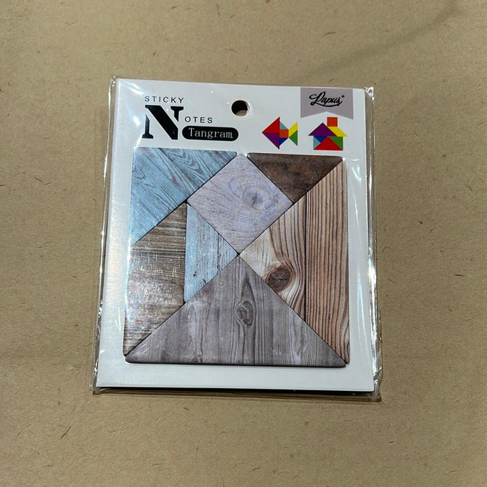 PAPUS Tangram Sticky Notes 七巧板便利贴 木纹