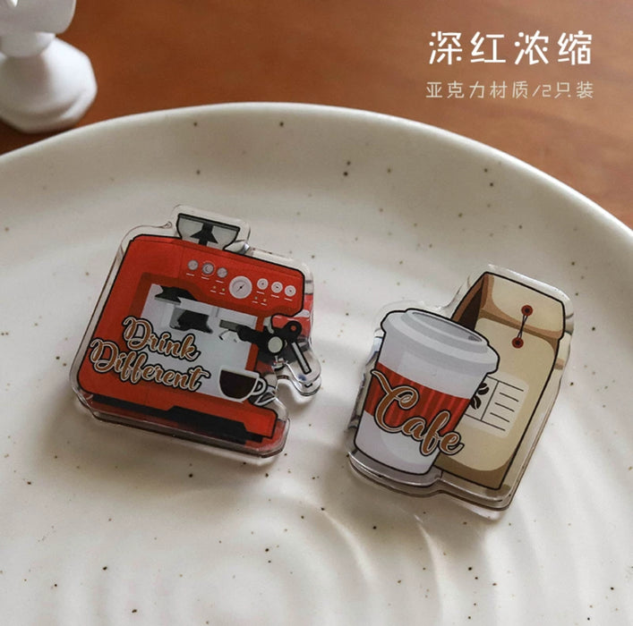 Artistic Note Clip 咖啡旧时光 便签夹 深红浓缩