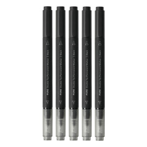 KACO PURE TWO-HEADED MARKER - BLACK 书源 双头记号笔 黑色