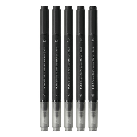 KACO PURE书源 双头记号笔 黑色