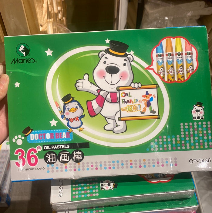 MARIE'S Oil Pastels 36Colors马利油画棒纸盒装 36色
