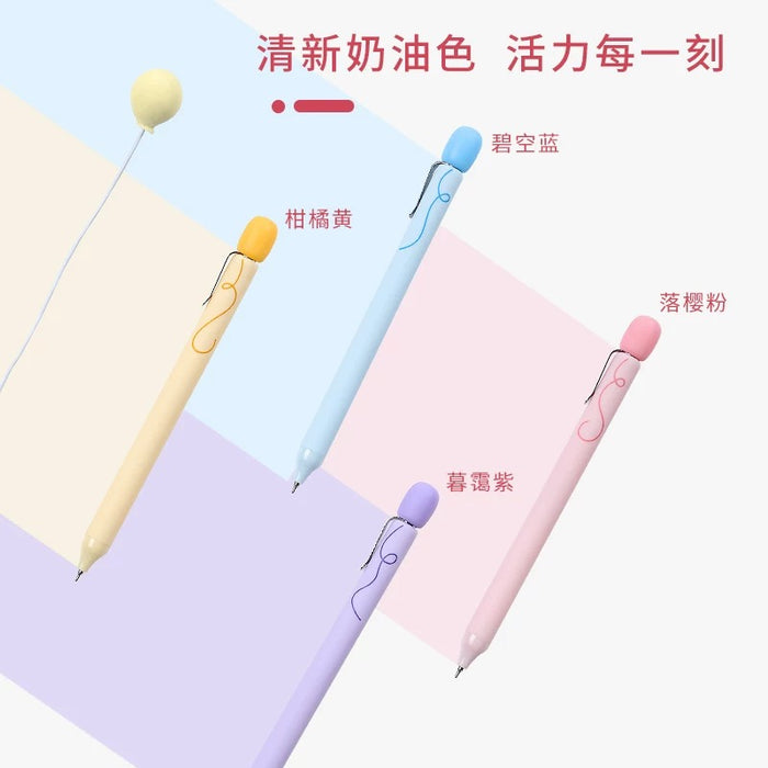 ZENNYTH Ballon Style Gel Pen Pink 赞仕气球笔ins高颜值捏捏解压按动笔0.5 粉色笔杆