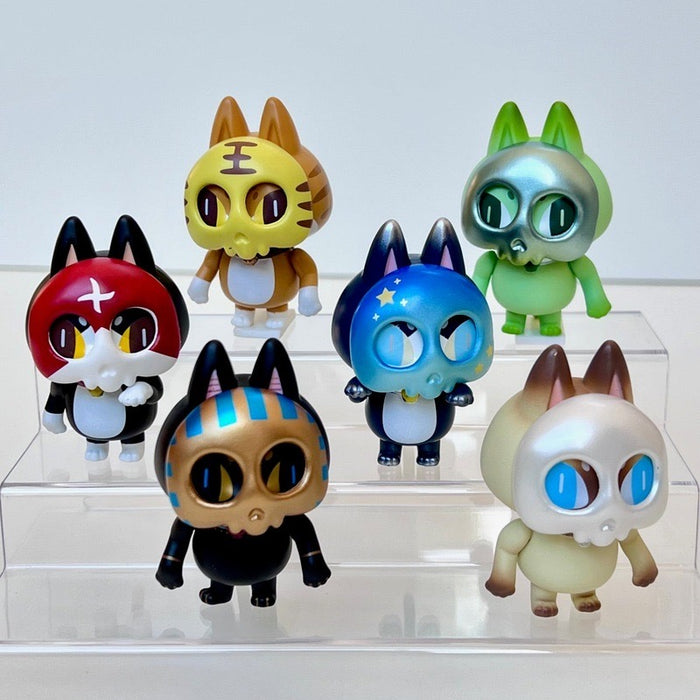 JINART × AKUTOY Skeleton Cat Vol.2 Blind Box 金亚特JINART × AKUTOY 骷髅猫二代埃及神话主题盲盒