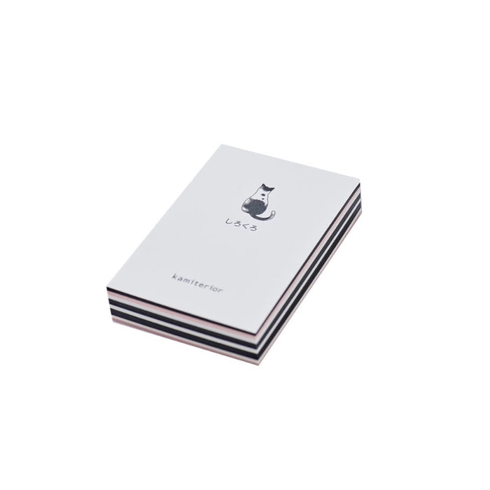 Kamiterior Mini Multipurpose Paper Pad Cat - Black and White日本Kamiterior猫猫风格主题多用途迷你记事本 奶牛猫