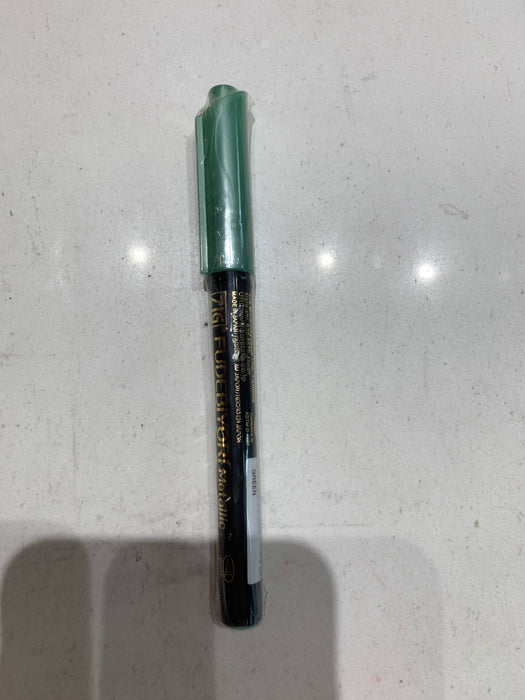 kuretake fudebiyori metallic bruch pen  green