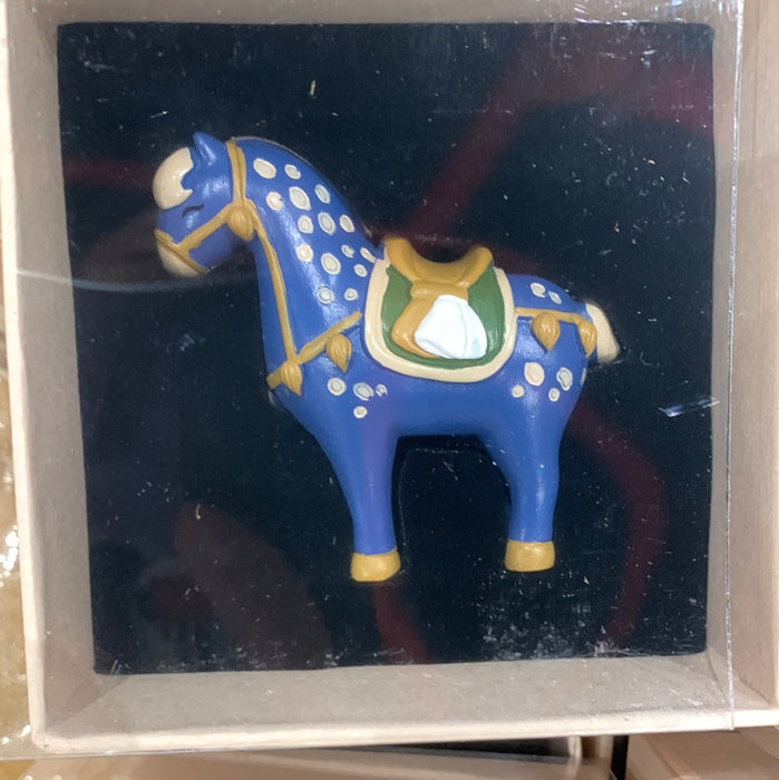 Artistic Fridge Magnet 环游汉唐手记立体冰箱贴-三彩蓝釉白斑马