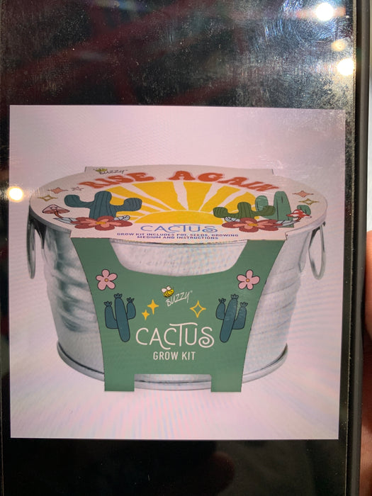 mini galvanizd  basin cactus grow kit
