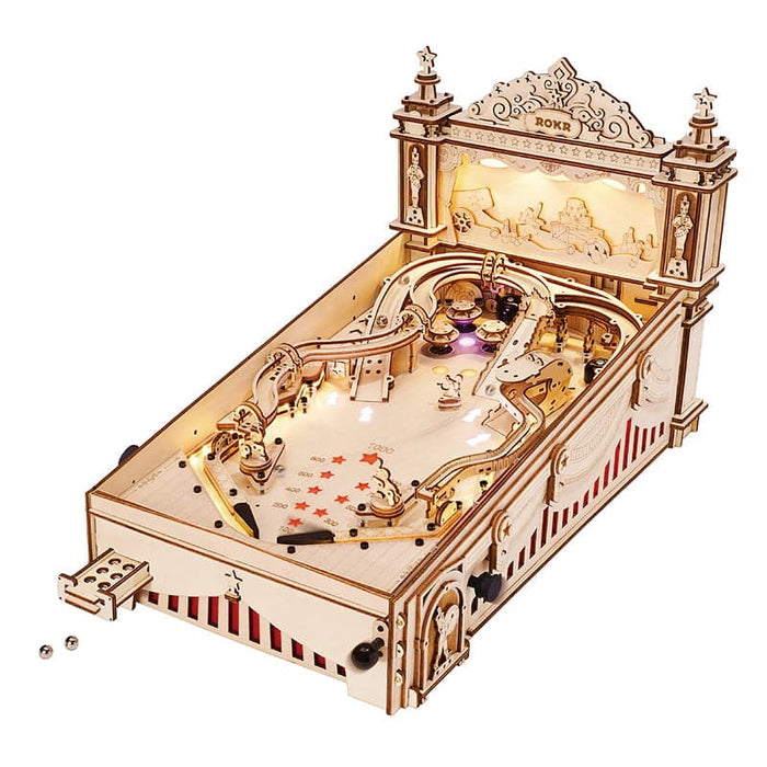 ROKR 3D Pinball EG01 3D Wooden Puzzle 若客DIY手工拼装模型 EG01 三维弹球