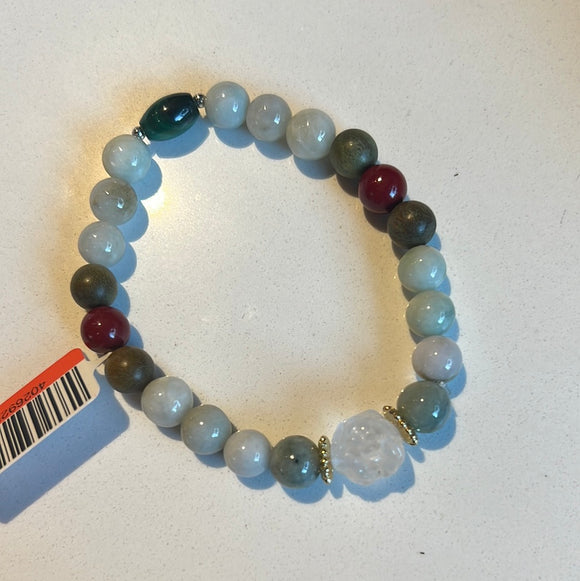 天然翡翠设计款单圈手串
