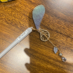 蝴蝶 古风吊坠中性笔 颜色随机