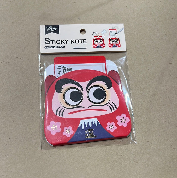 PAPUS DARUMA Sticky Notes - Red 机关告示贴 红达摩