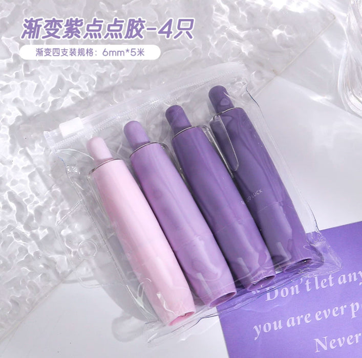 Gradient Color Glue Tape Purple按动点点胶 渐变紫