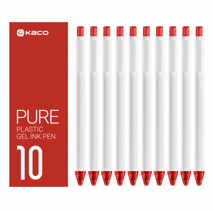 KACO PURE PLASTIC GEL INK PEN Red 0.5mm 书源 糖果系列 糖果红 中性笔 0.5
