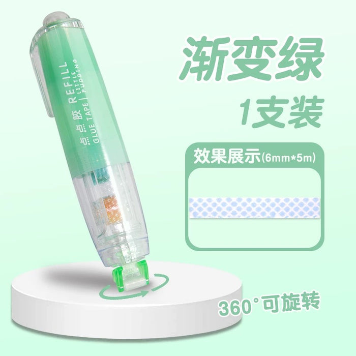 CHANGLI GT-A575RE Glue Tape Green 点点胶 按动可替换 渐变绿