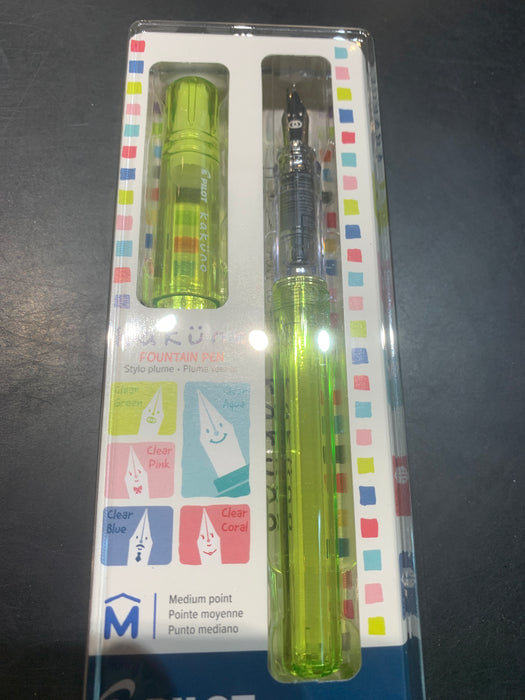 kakuno fountain pen medium nib grn