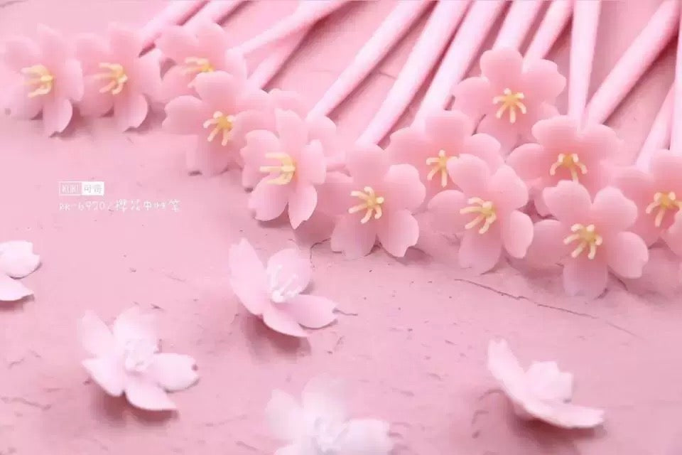 Sakura Style Gel Ink Pen 浪漫樱花中性笔 0.5黑色