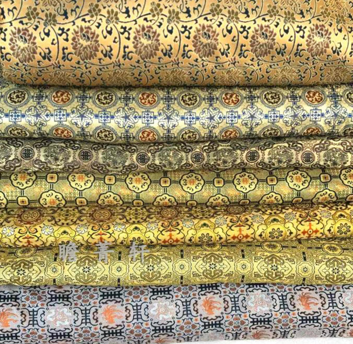 Song Brocade 高档真丝宋锦装裱材料老宋锦140x98cm