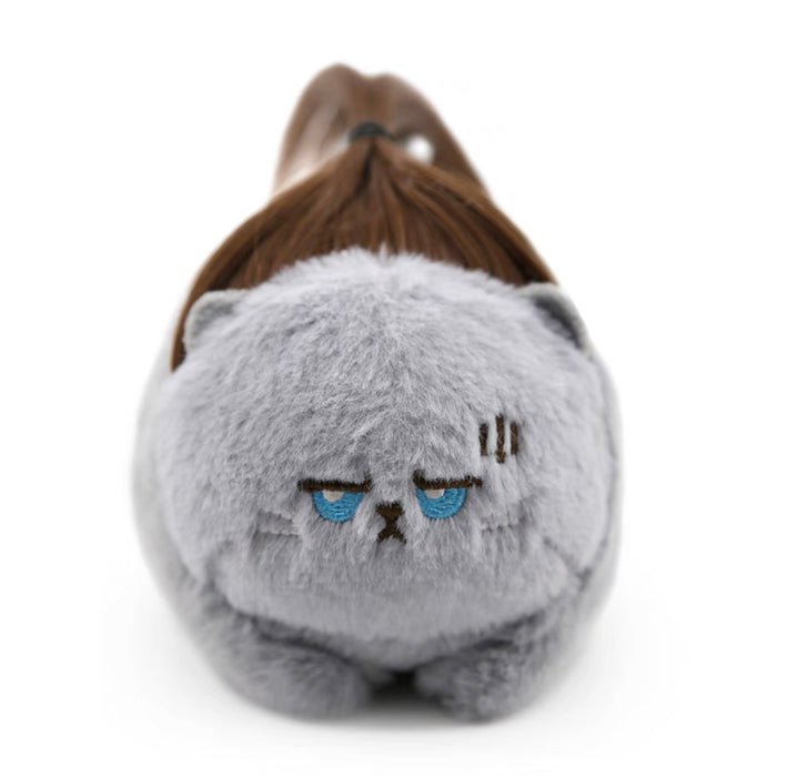 Plushy Cat Toy 臭屁宝宝假发发声毛绒玩具（颜色随机）