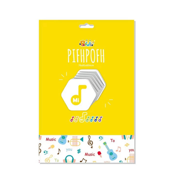 PAPUS PIFHPOFH DIY Origami Pack - Mi 会发声的玩具 纸艺自制六边形手风琴PIFHPOFH演奏乐器材料包 MI