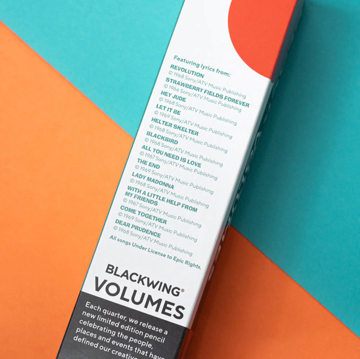 Blackwing Volume 192 - The Lennon & Mccartney Pencil (Set of 12) 黑翼Volume 192限定铅笔套装（12支）约翰·列侬和保罗·麦卡特尼