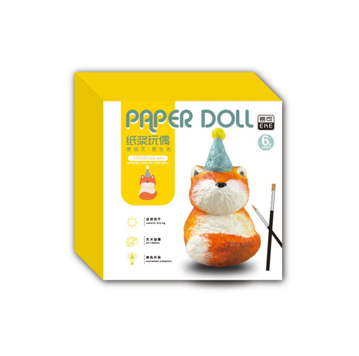 PAPUS Paper Doll Craft Kit  - Fox 纸浆玩偶 狐涂涂