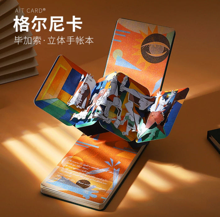Artistic 3D Pop-Up Frontispiece Handbook 毕加索格尔吉卡 立体扉页手帐本