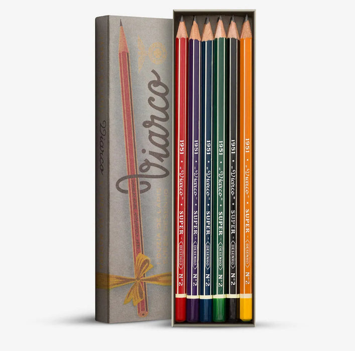 VIARCO : VINTAGE PENCIL : SILVER BOX : PACK OF 12 HB GRVHR1951葡萄牙VIARCO复古铅笔12支银色盒装