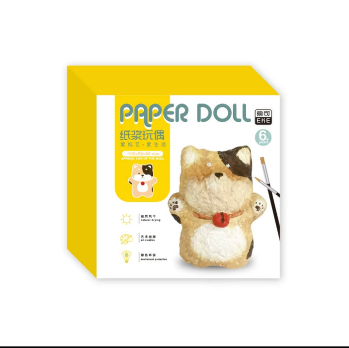 PAPUS Paper Doll Craft Kit - Shiba Inu 纸浆玩偶 萌小柴