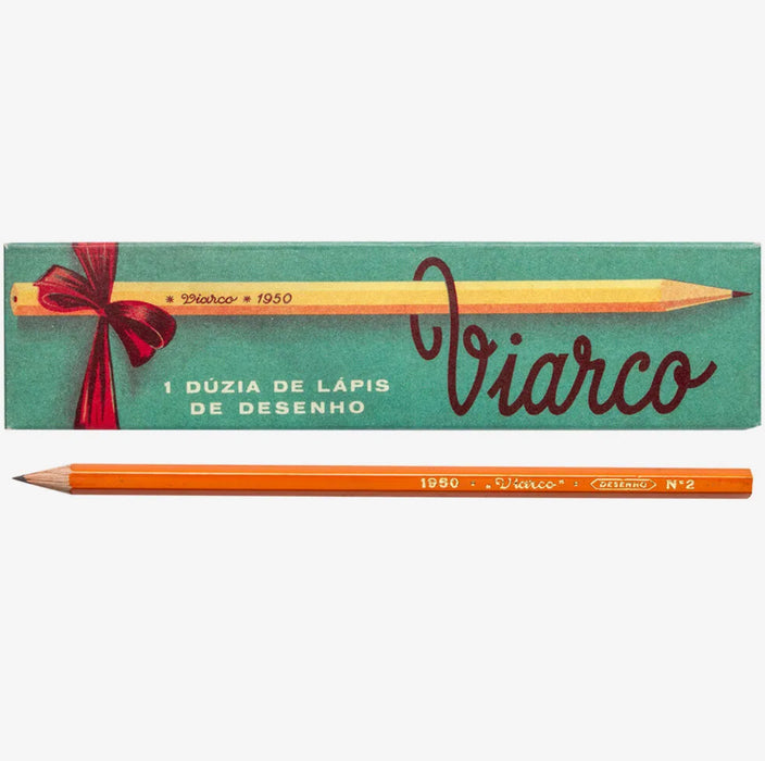 VIARCO : VINTAGE PENCIL : GREEN BOX : PACK OF 12 HBGRVHR1950葡萄牙VIARCO复古铅笔12支绿色盒装