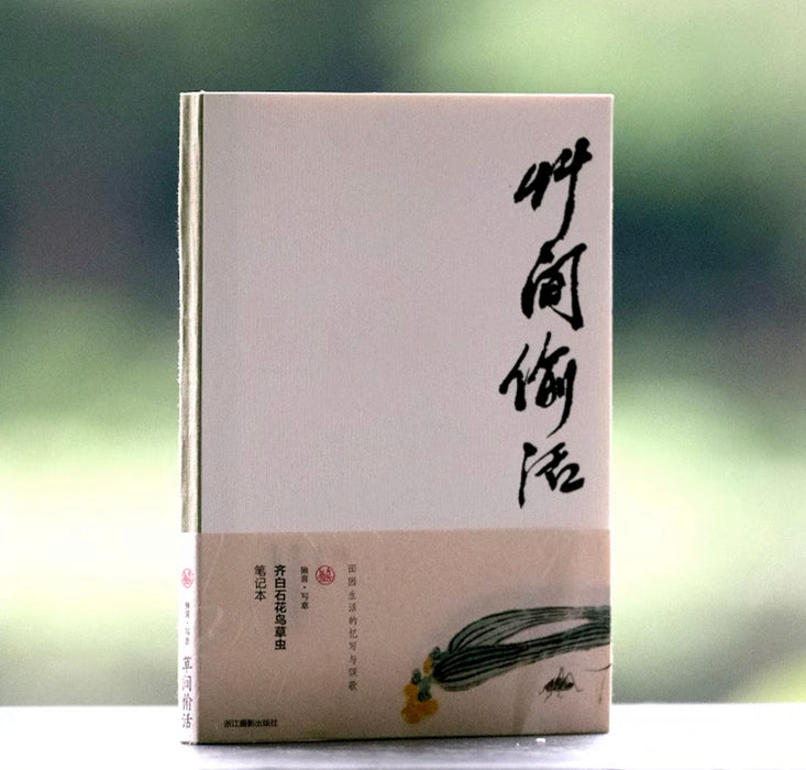 Chinese Calligraphy & Painting Notebook 中国书法绘画 草间偷活 齐白石书画笔记本