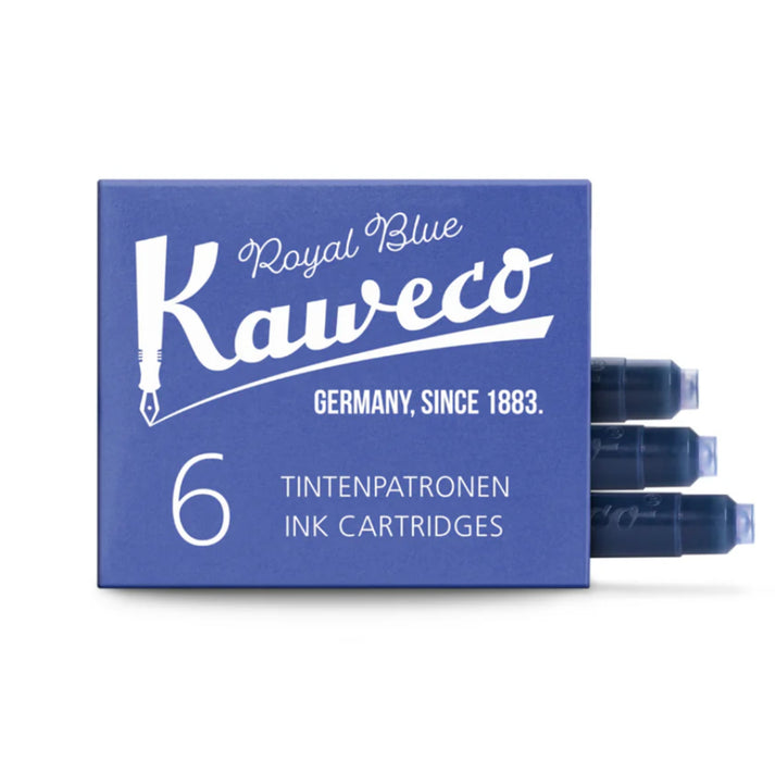 KAWECO INK CARTRIDGES 6 PIECES ROYAL BLUE 卡维克墨囊6支装 皇家蓝