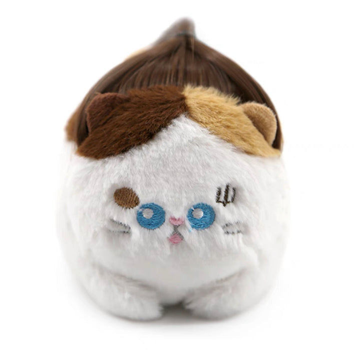 Plushy Cat Toy 臭屁宝宝假发发声毛绒玩具（颜色随机）