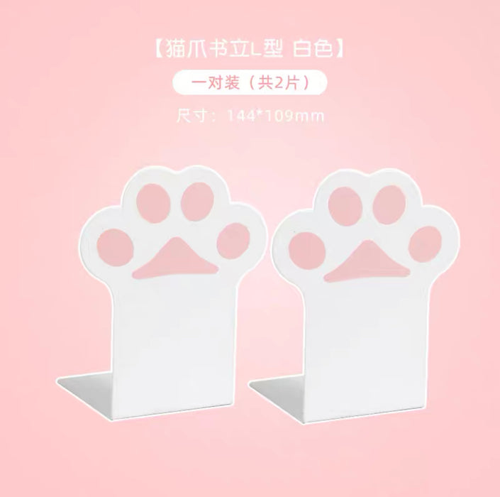 Cat Paw Bookstands 猫爪L形书立 一对 颜色随机