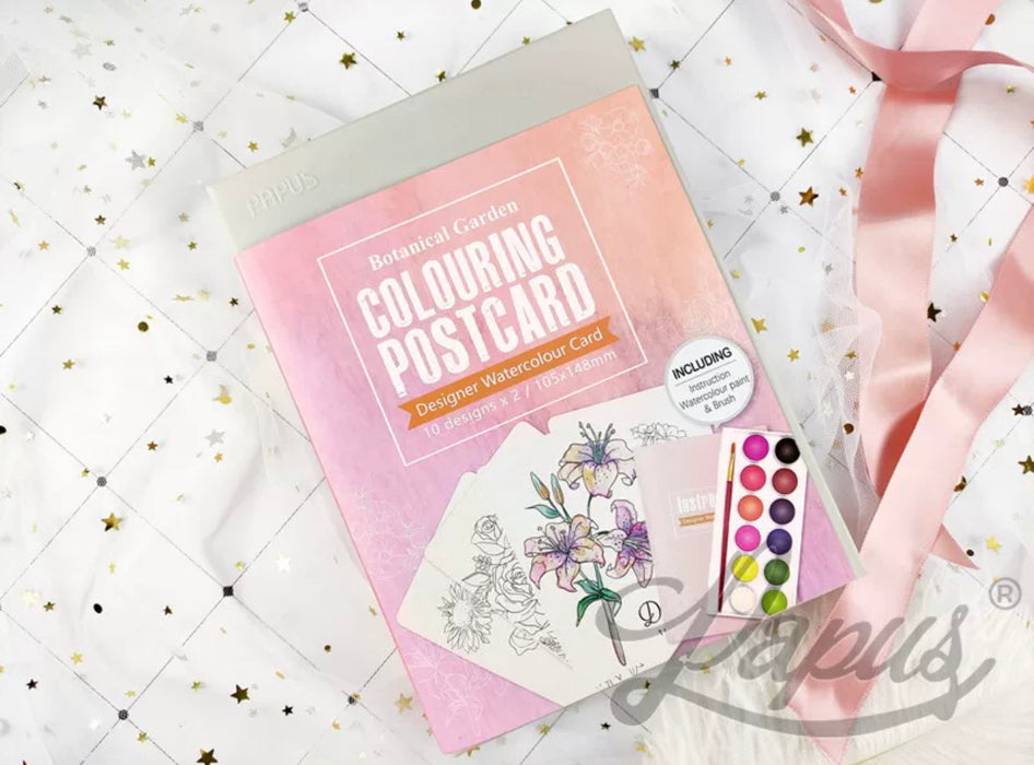 Designer Watercolour Postcard -Botanical Gargen 水彩明信片 浪漫花园