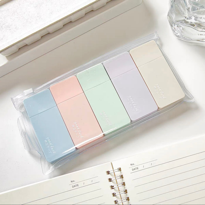 Macaron-colored Correction Tape - 5pcs 薰衣花海 温柔系配色修正带套装高颜值 马卡龙配色