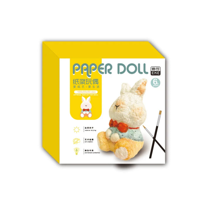 PAPUS Paper Doll Craft Kit - Bunny 纸浆玩偶 兔茶茶