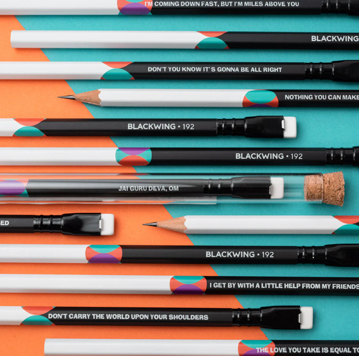 Blackwing Volume 192 - The Lennon & Mccartney Pencil (Set of 12) 黑翼Volume 192限定铅笔套装（12支）约翰·列侬和保罗·麦卡特尼