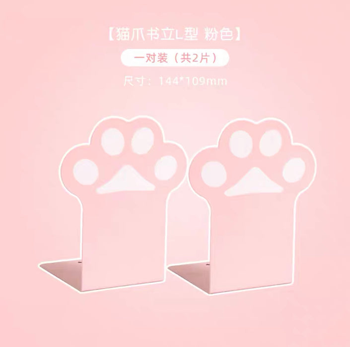 Cat Paw Bookstands 猫爪L形书立 一对 颜色随机