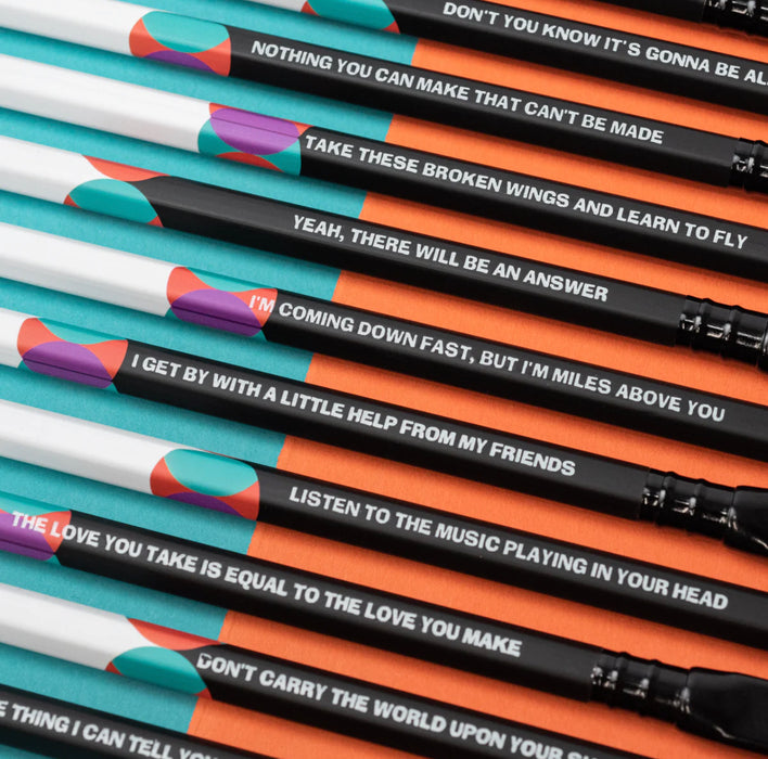 Blackwing Volume 192 - The Lennon & Mccartney Pencil (Set of 12) 黑翼Volume 192限定铅笔套装（12支）约翰·列侬和保罗·麦卡特尼