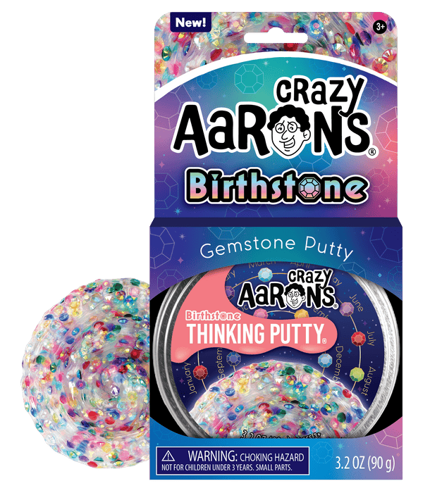 Crazy Aaron's Thinking Putty - Birthstone 美国Crazy Aaron‘s疯狂亚伦彩泥黏土解压软胶玩具