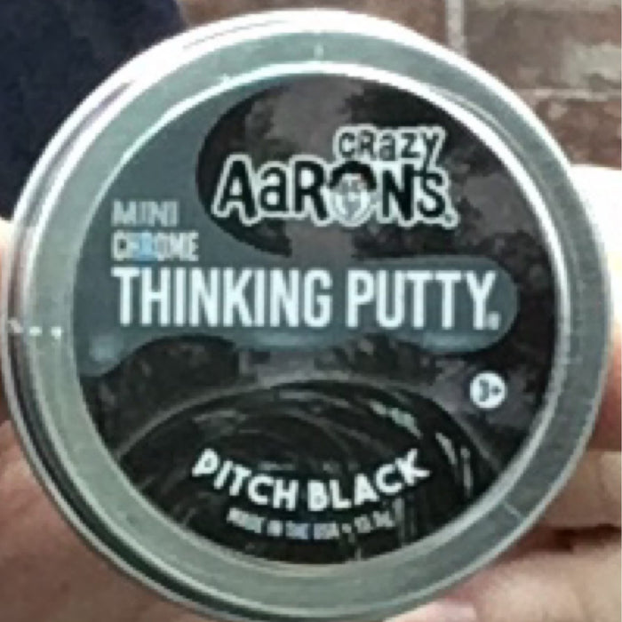 Crazy Aaron’s Thinking Putty - Pitch Black 美国Crazy Aaron‘s疯狂亚伦彩泥黏土解压软胶玩具