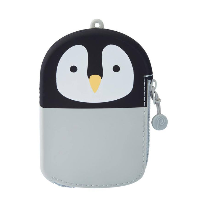 LIHIT LAB PuniLabo Pass Pouch - Penguin日本喜利PUNILABO可爱动物硅胶零钱卡袋 企鹅