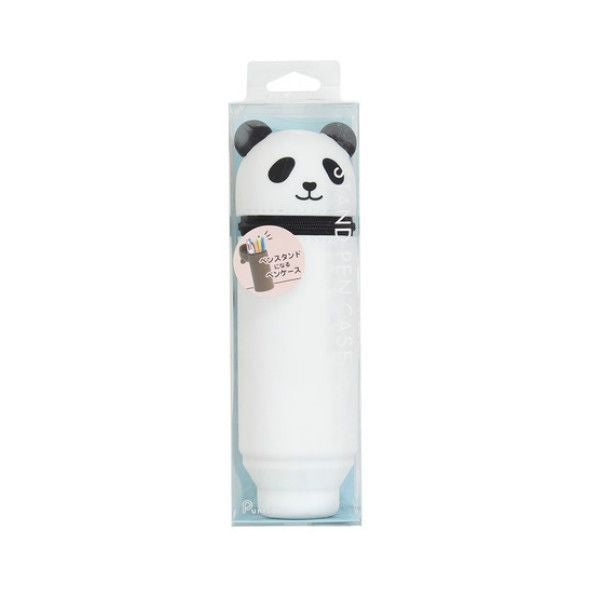 LIHIT LAB PuniLabo Stand Pen Case - Panda 日本喜利PUNILABO可爱动物站立式硅胶笔袋 熊猫