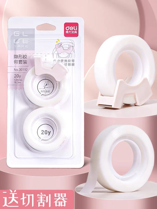 DELI No.30112 Glue Tape 得力隐形胶带胶布错题胶带 12mm