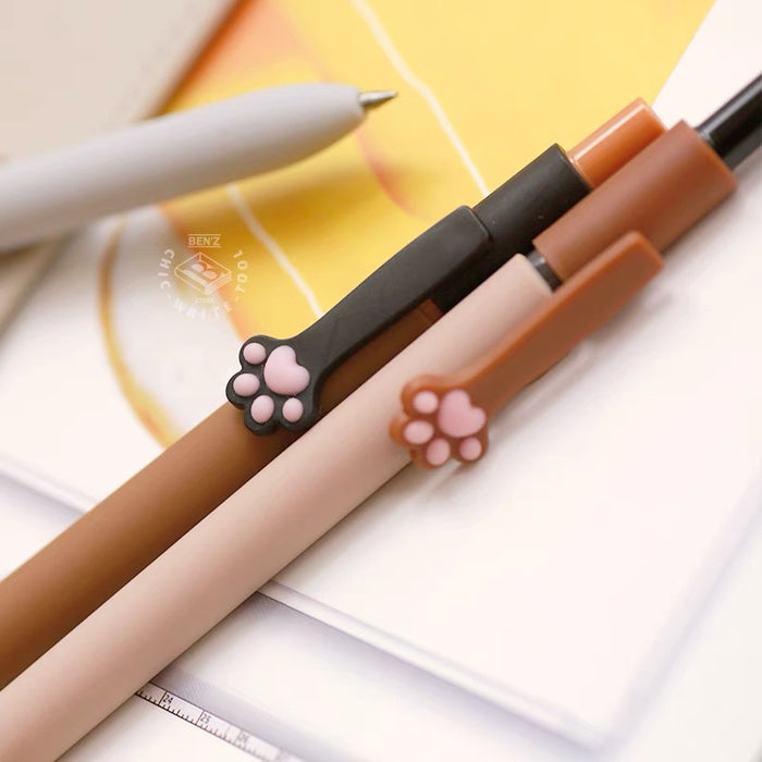 ZENNYTH Cat Paw Gel Ink Pen - 0.5mm Black Ink 赞仕猫爪造型中性笔 0.5mm黑色