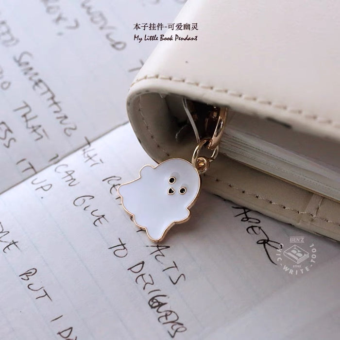BENZSTORE Metal Book Pendant本子装饰金属挂件 幽灵款 复古文艺活页本装饰挂件