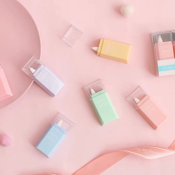 INYAN Morandi Colors Mini Correction Tape - 6pcs 英源莫兰迪色系迷你便携改正带 6个装