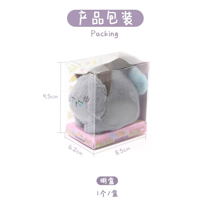 Plushy Cat Toy 臭屁宝宝假发发声毛绒玩具（颜色随机）